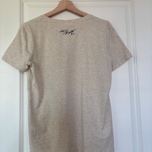 Karl Lagerfeld Womens T-shirt Cream Size Small NWOT - Picture 6 of 10
